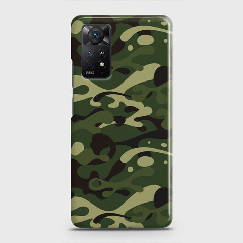 Xiaomi Redmi Note 11S Cover - Camo Series - Forest Green Design - Matte Finish - Snap On Hard Case with LifeTime Colors Guarantee