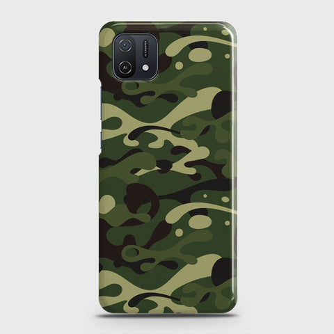 Oppo A16K Cover - Camo Series - Forest Green Design - Matte Finish - Snap On Hard Case with LifeTime Colors Guarantee