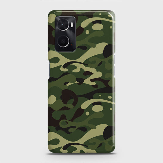 Oppo A36 Cover - Camo Series - Forest Green Design - Matte Finish - Snap On Hard Case with LifeTime Colors Guarantee