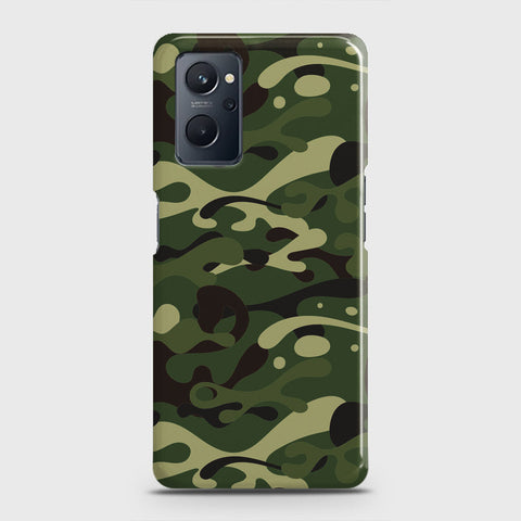 Realme 9i Cover - Camo Series - Forest Green Design - Matte Finish - Snap On Hard Case with LifeTime Colors Guarantee