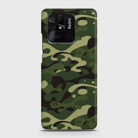 Xiaomi Redmi 10C Cover - Camo Series - Forest Green Design - Matte Finish - Snap On Hard Case with LifeTime Colors Guarantee