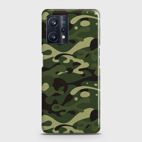 Realme 9 Pro Plus Cover - Camo Series - Forest Green Design - Matte Finish - Snap On Hard Case with LifeTime Colors Guarantee