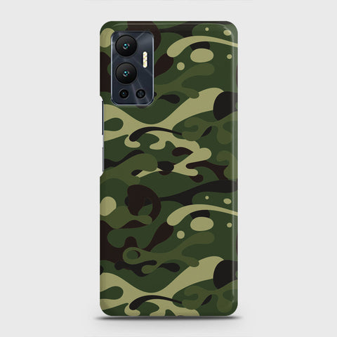 Infinix Hot 12 Cover - Camo Series - Forest Green Design - Matte Finish - Snap On Hard Case with LifeTime Colors Guarantee