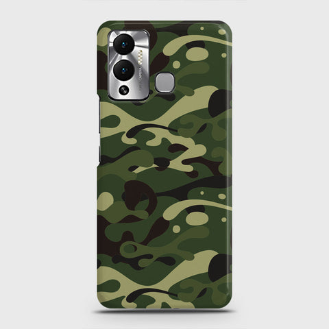 Infinix Hot 12 Play Cover - Camo Series - Forest Green Design - Matte Finish - Snap On Hard Case with LifeTime Colors Guarantee