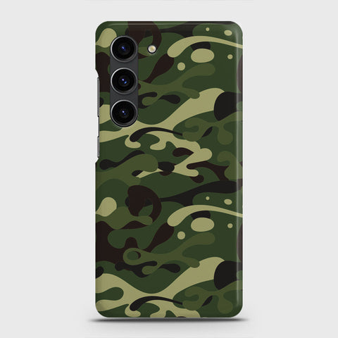 Samsung Galaxy S23 Plus Cover - Camo Series - Forest Green Design - Matte Finish - Snap On Hard Case with LifeTime Colors Guarantee