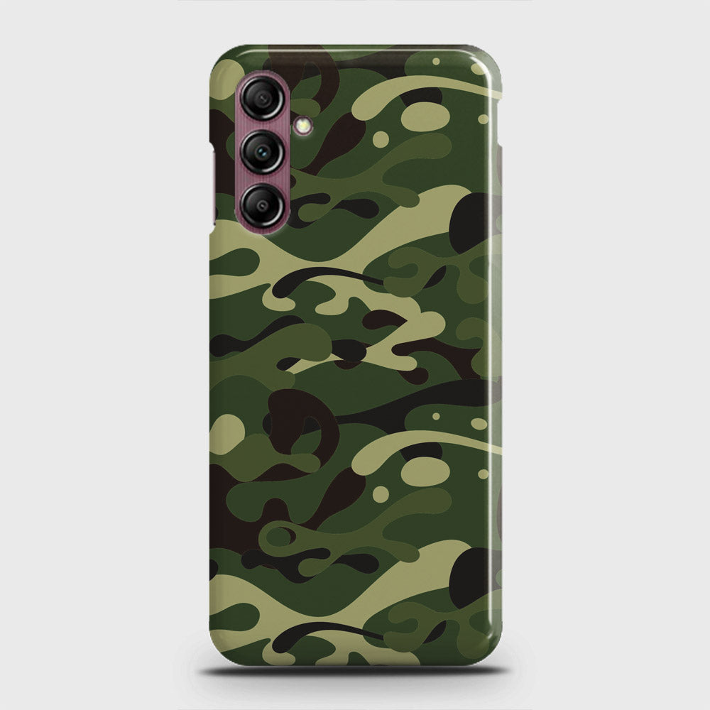 Samsung Galaxy A14 4G Cover - Camo Series - Forest Green Design - Matte Finish - Snap On Hard Case with LifeTime Colors Guarantee