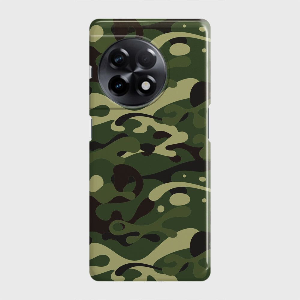 OnePlus 11R Cover - Camo Series - Forest Green Design - Matte Finish - Snap On Hard Case with LifeTime Colors Guarantee
