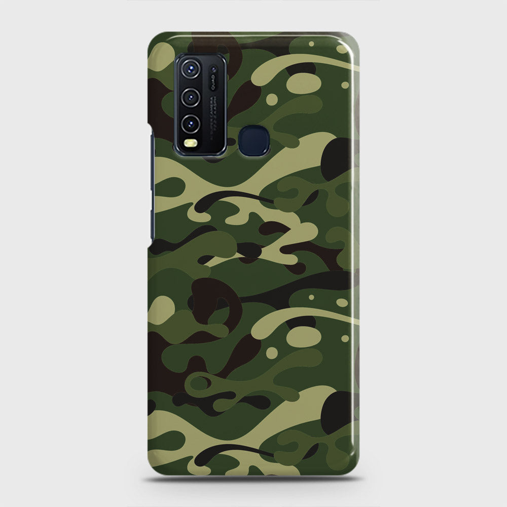 Vivo Y30  Cover - Camo Series - Forest Green Design - Matte Finish - Snap On Hard Case with LifeTime Colors Guarantee