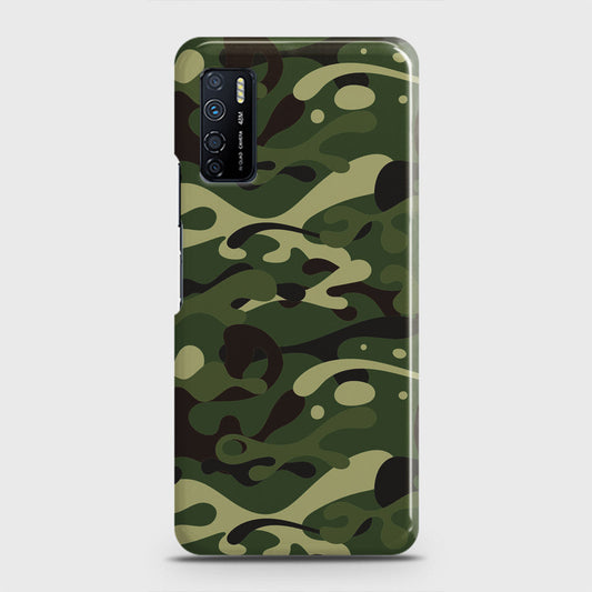 Infinix Note 7 Lite Cover - Camo Series - Forest Green Design - Matte Finish - Snap On Hard Case with LifeTime Colors Guarantee