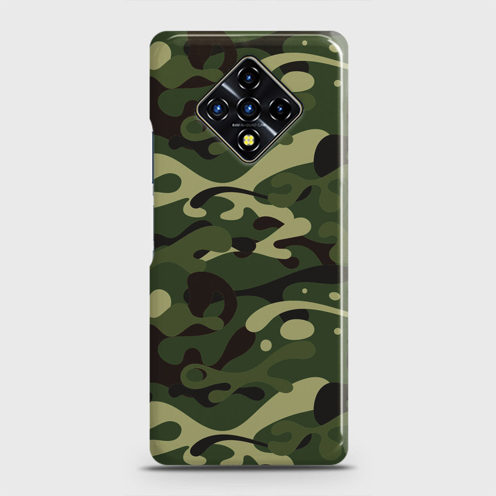 Infinix Zero 8 Cover - Camo Series - Forest Green Design - Matte Finish - Snap On Hard Case with LifeTime Colors Guarantee
