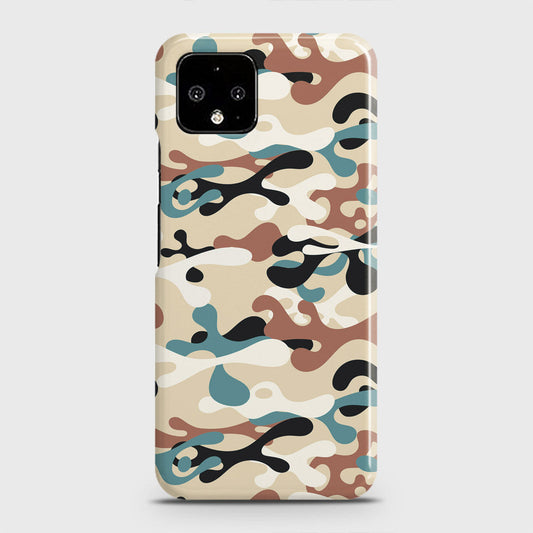 Google Pixel 4 XL Cover - Camo Series - Black & Brown Design - Matte Finish - Snap On Hard Case with LifeTime Colors Guarantee