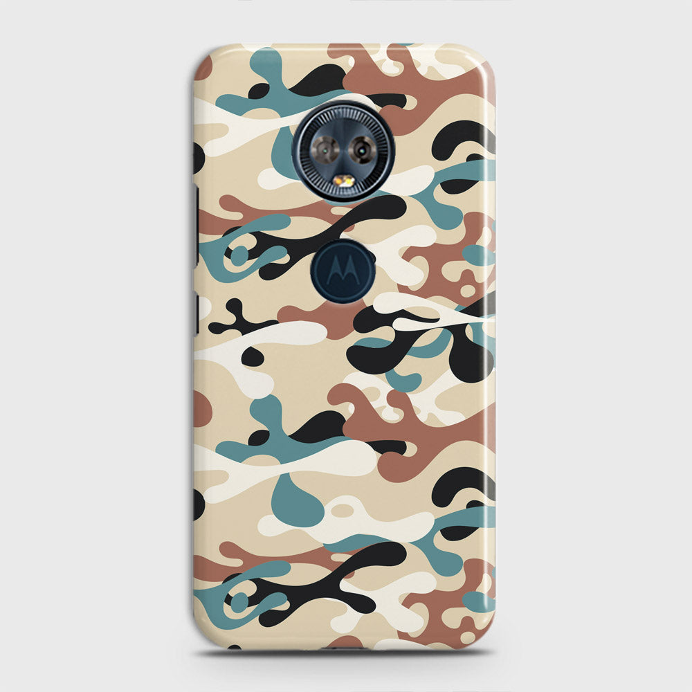 Motorola E5 Plus Cover - Camo Series - Black & Brown Design - Matte Finish - Snap On Hard Case with LifeTime Colors Guarantee