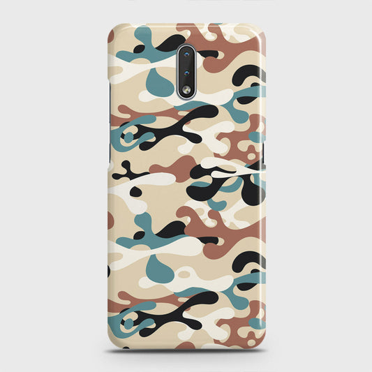 Nokia 2.3 Cover - Camo Series - Black & Brown Design - Matte Finish - Snap On Hard Case with LifeTime Colors Guarantee