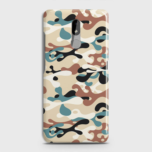 Nokia 3.2 Cover - Camo Series - Black & Brown Design - Matte Finish - Snap On Hard Case with LifeTime Colors Guarantee
