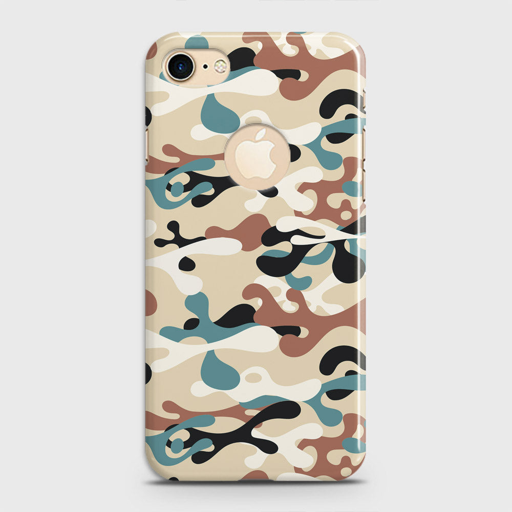 iPhone 8 Cover - Camo Series - Black & Brown Design - Matte Finish - Snap On Hard Case with LifeTime Colors Guarantee