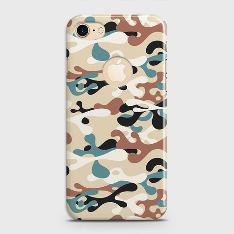 iPhone 8 Cover - Camo Series - Black & Brown Design - Matte Finish - Snap On Hard Case with LifeTime Colors Guarantee