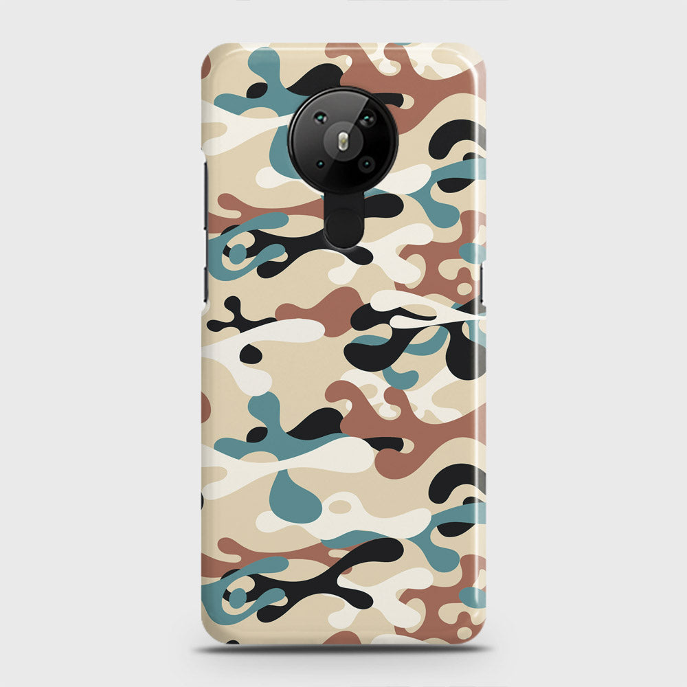 Nokia 5.3  Cover - Camo Series - Black & Brown Design - Matte Finish - Snap On Hard Case with LifeTime Colors Guarantee