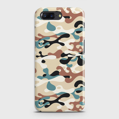 OnePlus 5  Cover - Camo Series - Black & Brown Design - Matte Finish - Snap On Hard Case with LifeTime Colors Guarantee