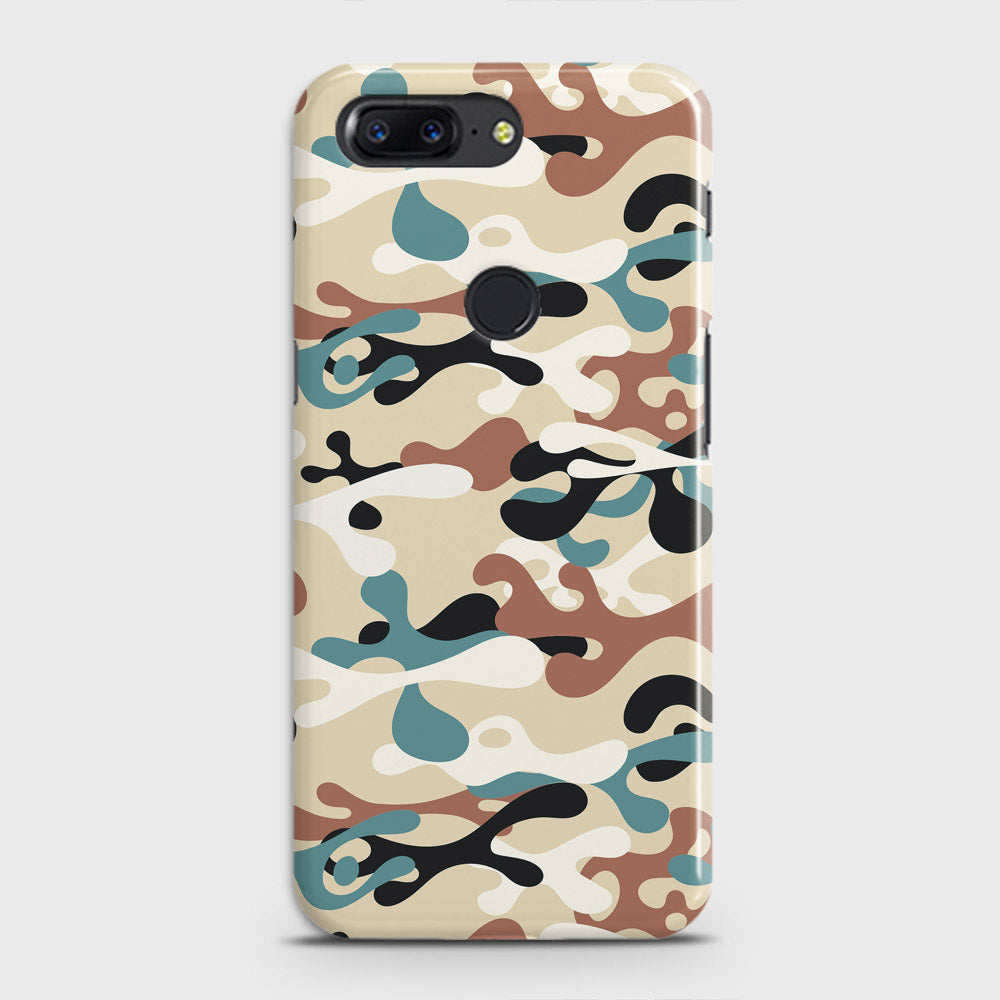 OnePlus 5T  Cover - Camo Series - Black & Brown Design - Matte Finish - Snap On Hard Case with LifeTime Colors Guarantee
