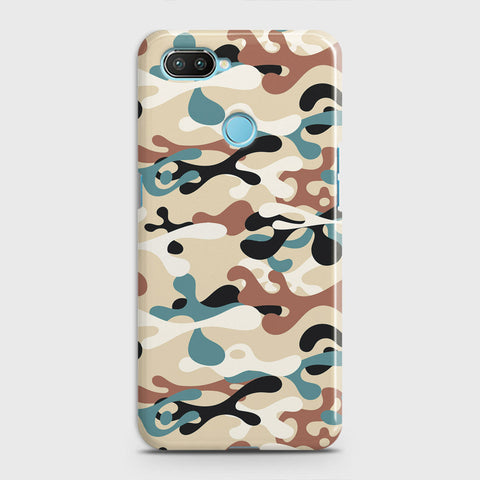 Oppo A5 with Sensor Cut Cover - Camo Series - Black & Brown Design - Matte Finish - Snap On Hard Case with LifeTime Colors Guarantee
