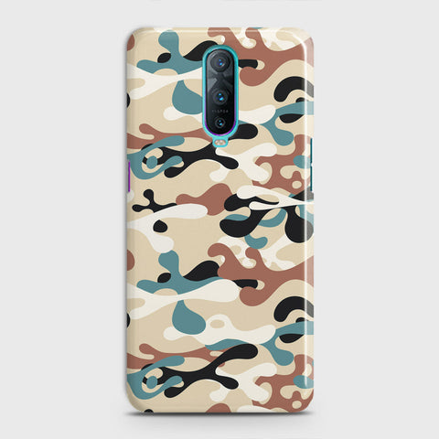 Oppo R17 Pro Cover - Camo Series - Black & Brown Design - Matte Finish - Snap On Hard Case with LifeTime Colors Guarantee