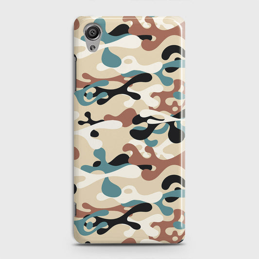 Sony Xperia XA1 Plus Cover - Camo Series - Black & Brown Design - Matte Finish - Snap On Hard Case with LifeTime Colors Guarantee
