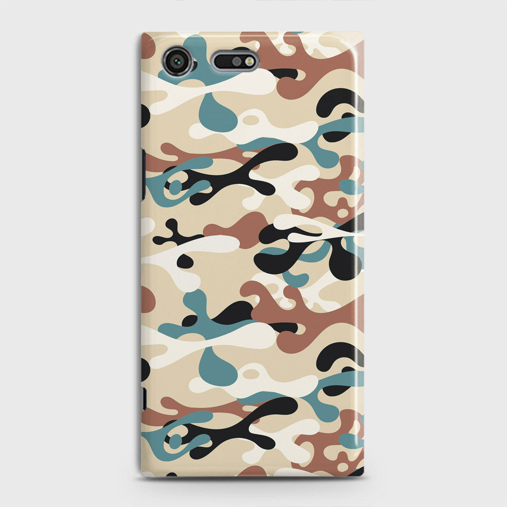 Sony Xperia XZ Premium Cover - Camo Series - Black & Brown Design - Matte Finish - Snap On Hard Case with LifeTime Colors Guarantee