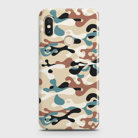 Xiaomi Mi 8 Cover - Camo Series - Black & Brown Design - Matte Finish - Snap On Hard Case with LifeTime Colors Guarantee