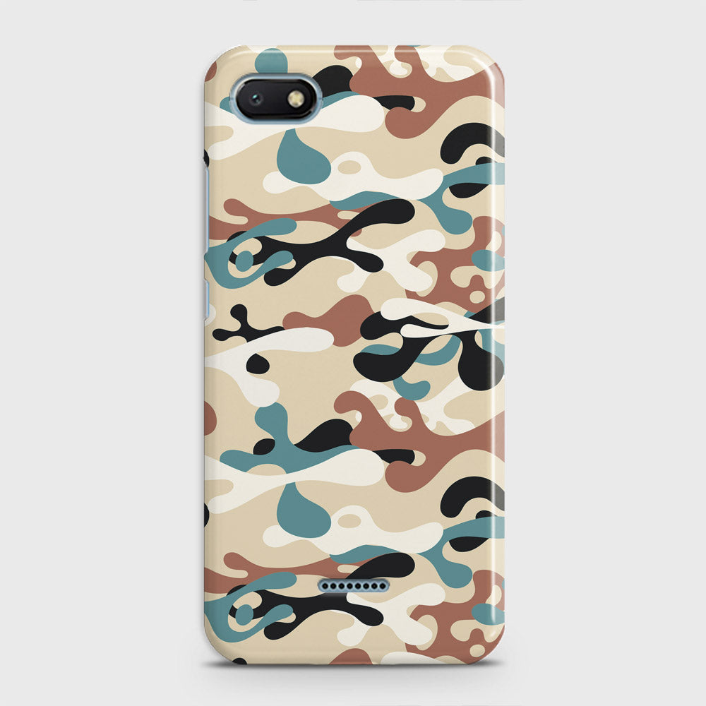 Xiaomi Redmi 6A Cover - Camo Series - Black & Brown Design - Matte Finish - Snap On Hard Case with LifeTime Colors Guarantee