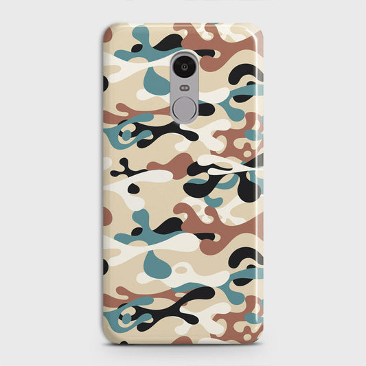 Xiaomi Redmi Note 4 / 4X Cover - Camo Series - Black & Brown Design - Matte Finish - Snap On Hard Case with LifeTime Colors Guarantee