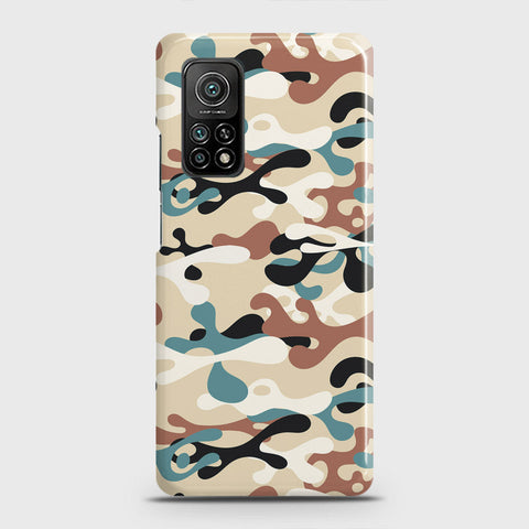 Xiaomi Mi 10T Pro Cover - Camo Series - Black & Brown Design - Matte Finish - Snap On Hard Case with LifeTime Colors Guarantee