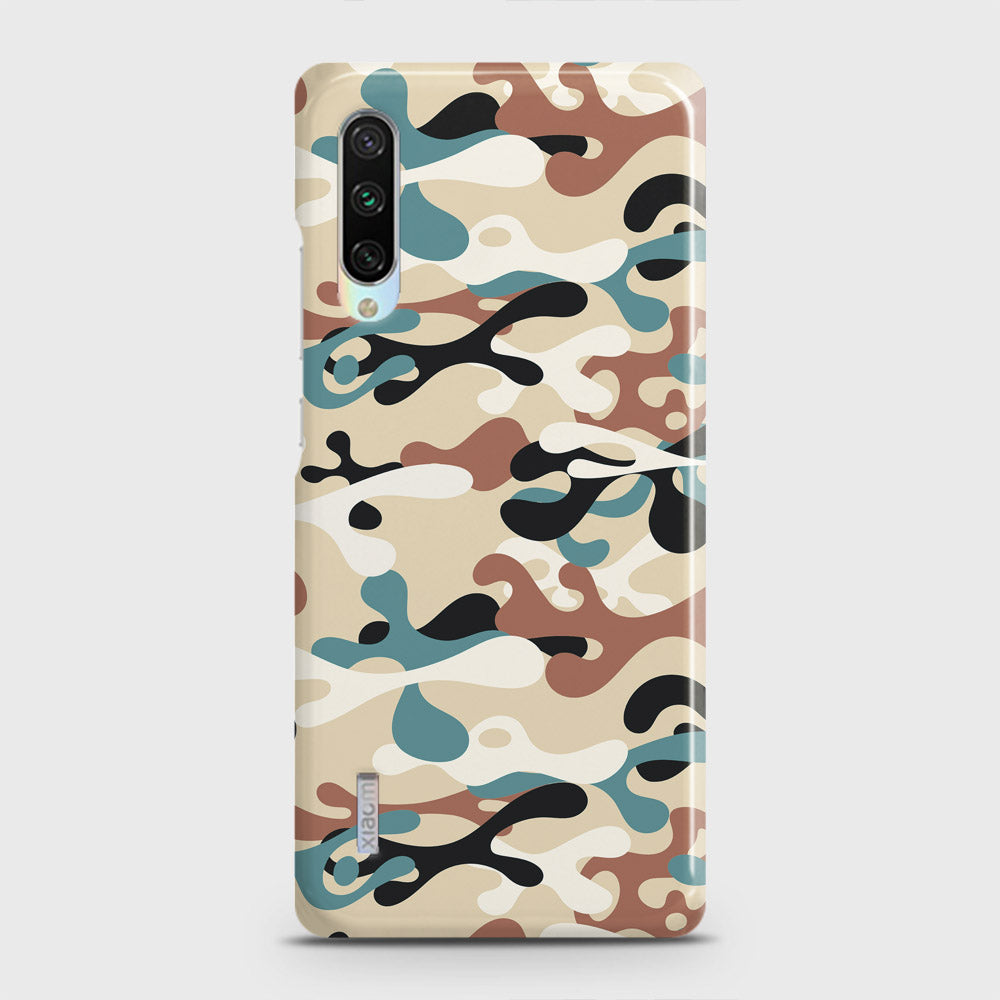 Xiaomi Mi A3 Cover - Camo Series - Black & Brown Design - Matte Finish - Snap On Hard Case with LifeTime Colors Guarantee