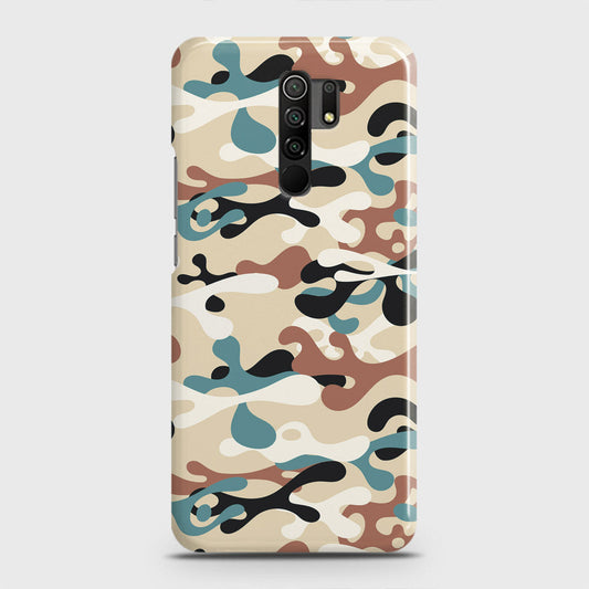 Xiaomi Poco M2 Cover - Camo Series - Black & Brown Design - Matte Finish - Snap On Hard Case with LifeTime Colors Guarantee