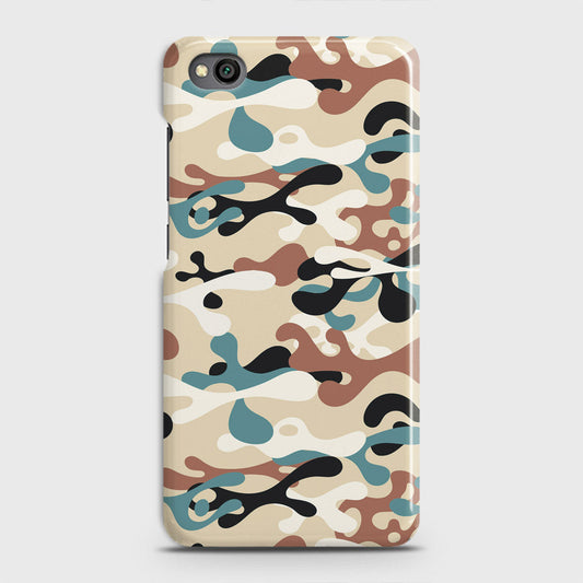 Xiaomi Redmi Go Cover - Camo Series - Black & Brown Design - Matte Finish - Snap On Hard Case with LifeTime Colors Guarantee