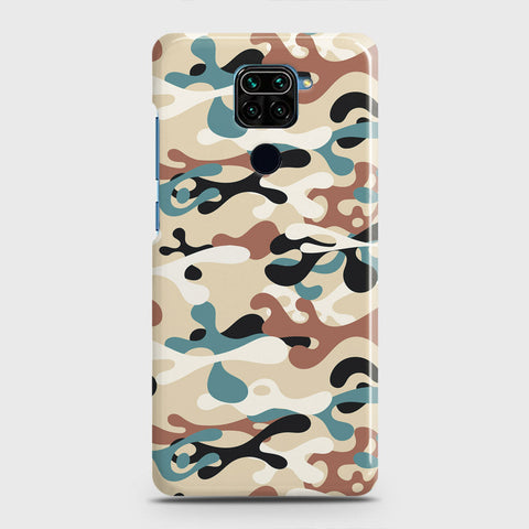 Xiaomi Redmi 10X 4G Cover - Camo Series - Black & Brown Design - Matte Finish - Snap On Hard Case with LifeTime Colors Guarantee