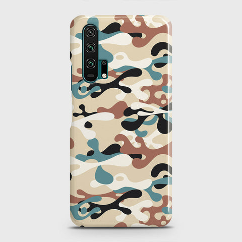 Honor 20 Pro Cover - Camo Series - Black & Brown Design - Matte Finish - Snap On Hard Case with LifeTime Colors Guarantee