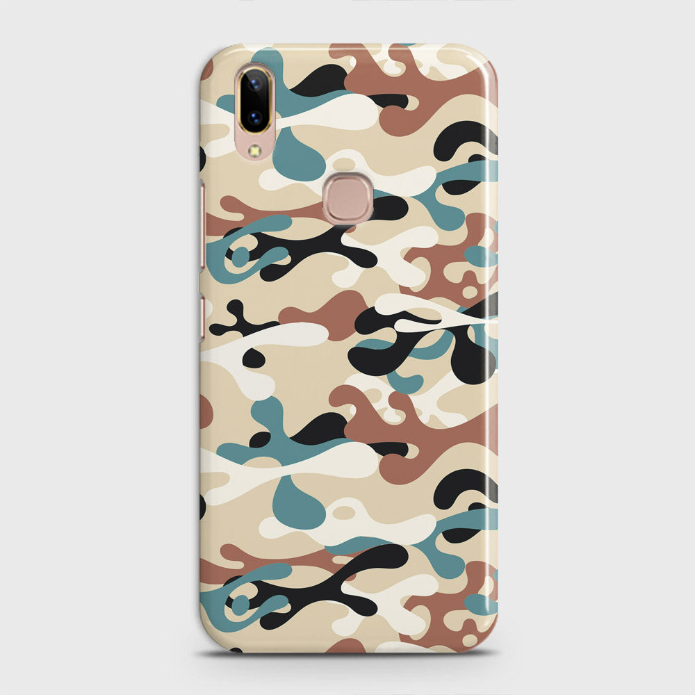 Vivo V9 / V9 Youth Cover - Camo Series - Black & Brown Design - Matte Finish - Snap On Hard Case with LifeTime Colors Guarantee