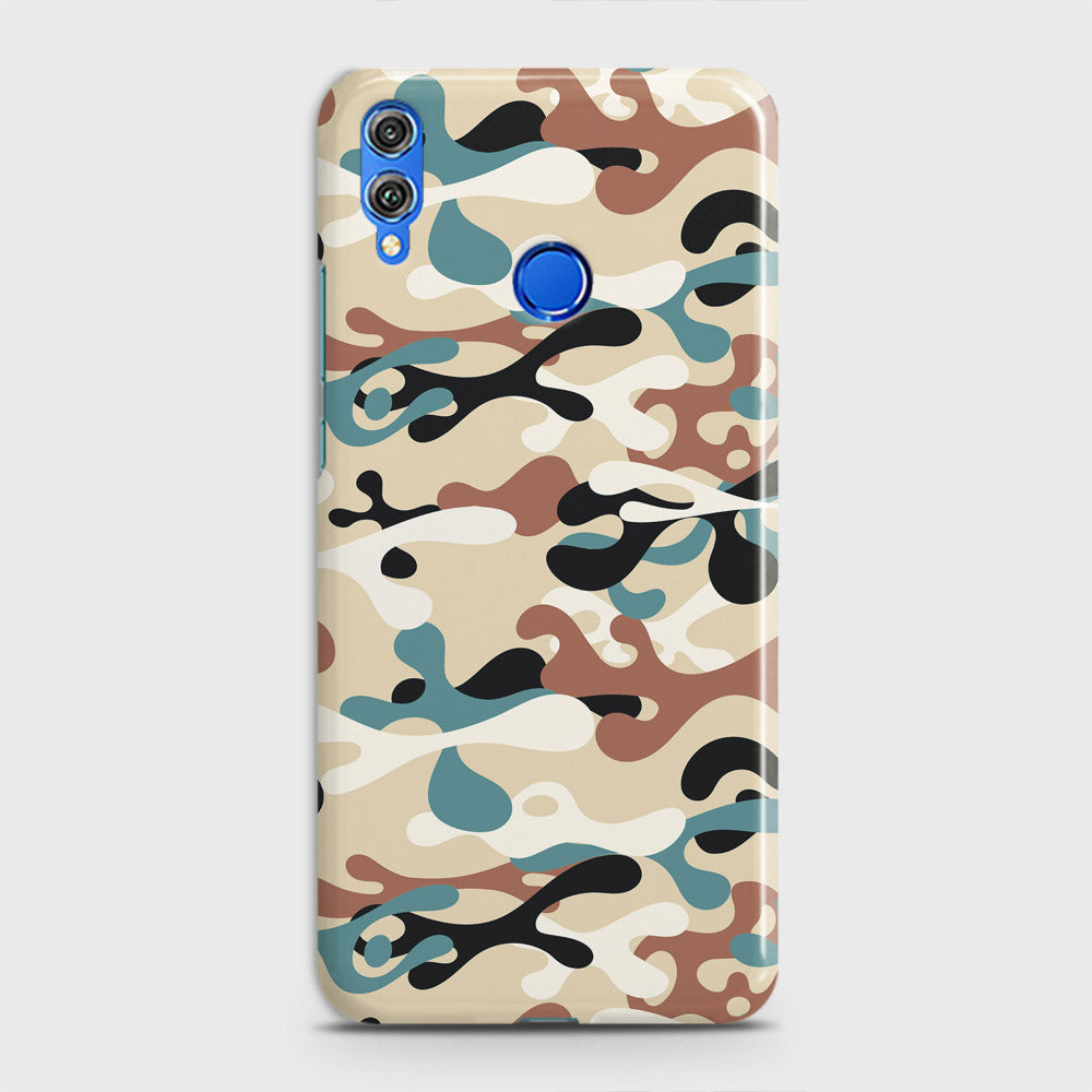 Huawei Honor 8X Cover - Camo Series - Black & Brown Design - Matte Finish - Snap On Hard Case with LifeTime Colors Guarantee