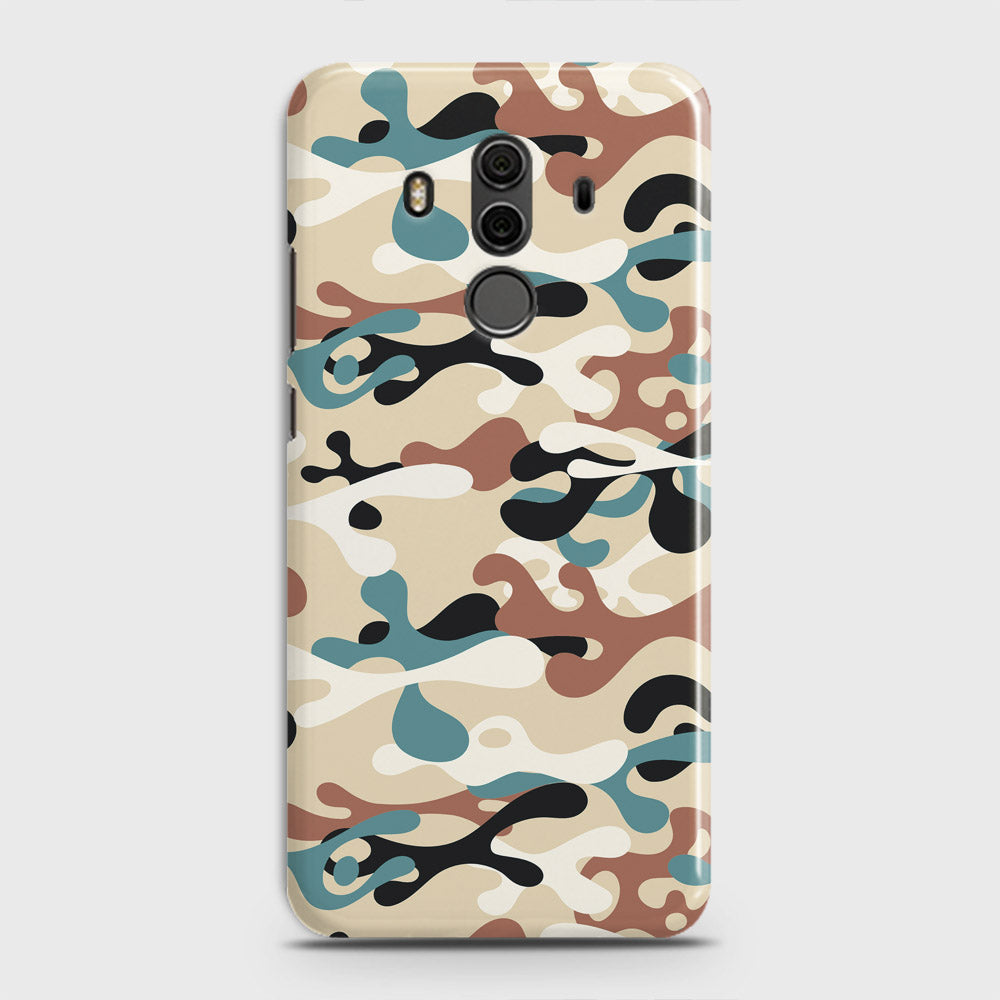 Huawei Mate 10 Pro Cover - Camo Series - Black & Brown Design - Matte Finish - Snap On Hard Case with LifeTime Colors Guarantee