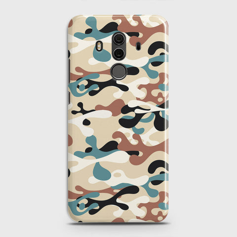 Huawei Mate 10 Pro Cover - Camo Series - Black & Brown Design - Matte Finish - Snap On Hard Case with LifeTime Colors Guarantee