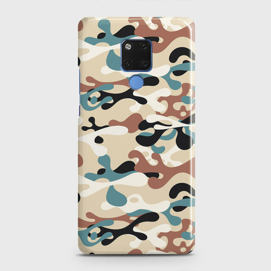 Huawei Mate 20 Cover - Camo Series - Black & Brown Design - Matte Finish - Snap On Hard Case with LifeTime Colors Guarantee