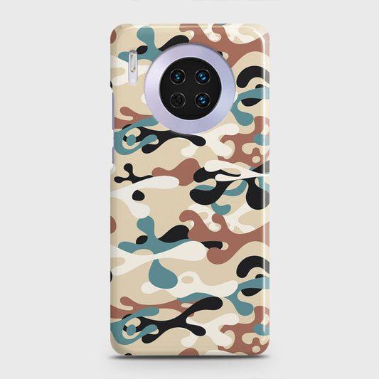 Huawei Mate 30 Cover - Camo Series - Black & Brown Design - Matte Finish - Snap On Hard Case with LifeTime Colors Guarantee