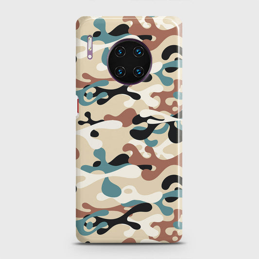 Huawei Mate 30 Pro Cover - Camo Series - Black & Brown Design - Matte Finish - Snap On Hard Case with LifeTime Colors Guarantee