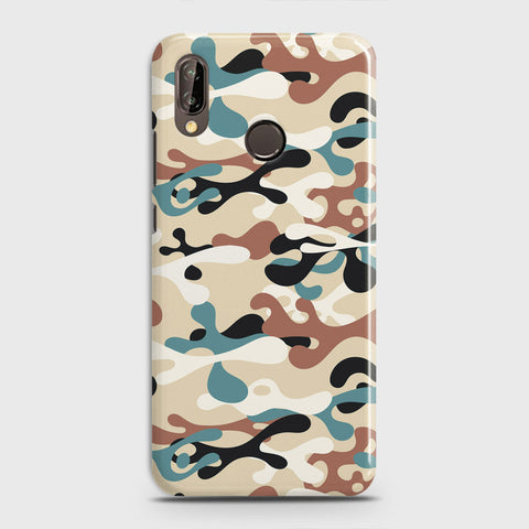 Huawei Nova 3 Cover - Camo Series - Black & Brown Design - Matte Finish - Snap On Hard Case with LifeTime Colors Guarantee