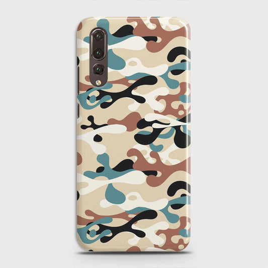 Huawei P20 Pro Cover - Camo Series - Black & Brown Design - Matte Finish - Snap On Hard Case with LifeTime Colors Guarantee