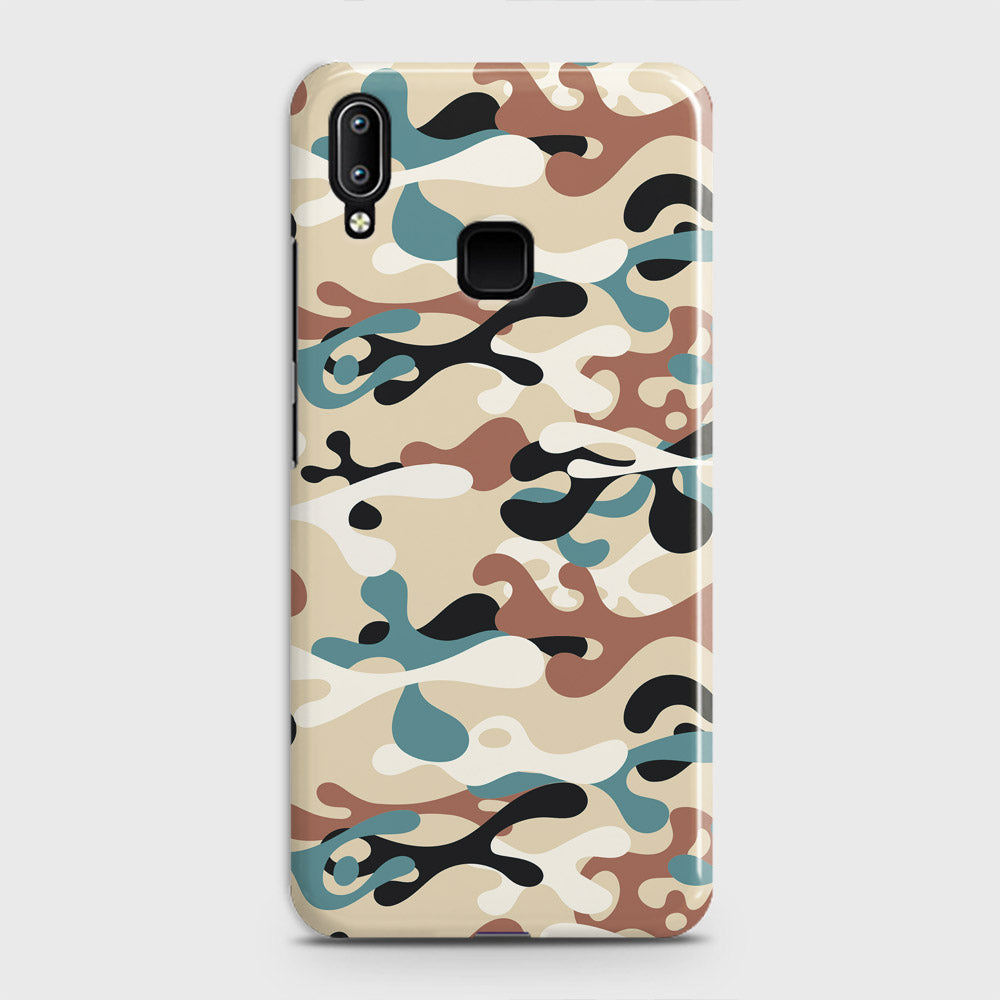 Vivo V11 Cover - Camo Series - Black & Brown Design - Matte Finish - Snap On Hard Case with LifeTime Colors Guarantee