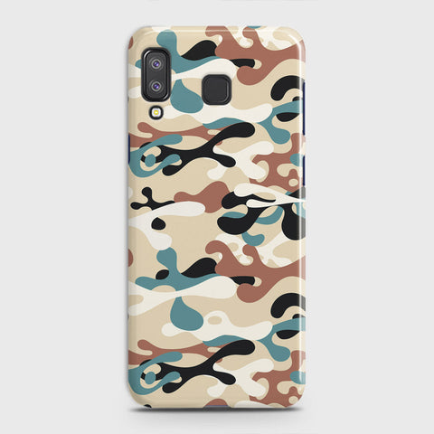 Samsung Galaxy A8 Star Cover - Camo Series - Black & Brown Design - Matte Finish - Snap On Hard Case with LifeTime Colors Guarantee
