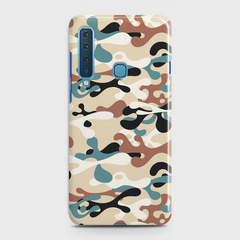 Samsung Galaxy A9 2018 Cover - Camo Series - Black & Brown Design - Matte Finish - Snap On Hard Case with LifeTime Colors Guarantee