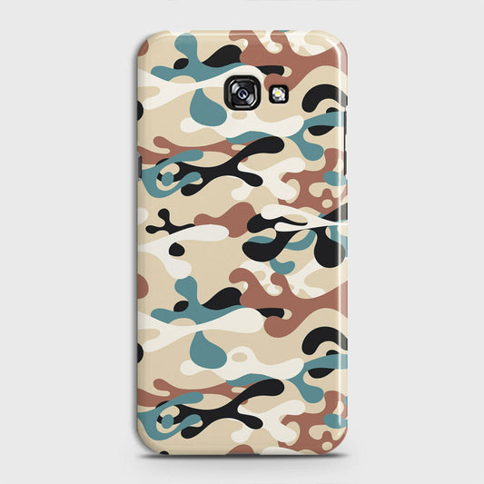 Samsung Galaxy A5 2017 Cover - Camo Series - Black & Brown Design - Matte Finish - Snap On Hard Case with LifeTime Colors Guarantee