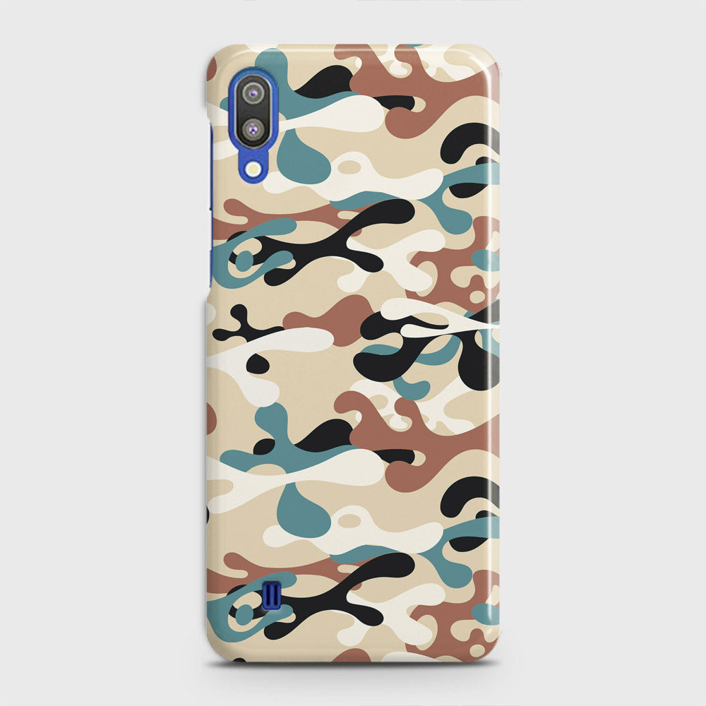 Samsung Galaxy M10 Cover - Camo Series - Black & Brown Design - Matte Finish - Snap On Hard Case with LifeTime Colors Guarantee